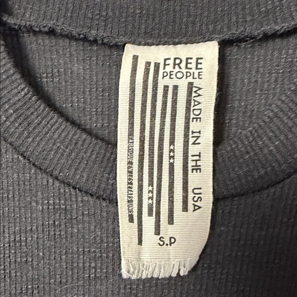 Free People Black Ribbed Tank Top Size Small Petite - Picture 4 of 7